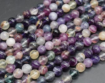 Bracelet Fluorite , Perle Ronde Facetté 10 Mm - Bracelet/Fluorite - Foto 9