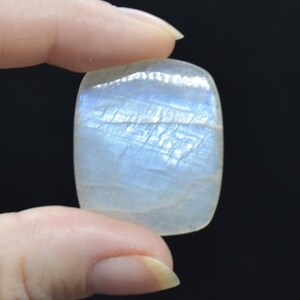 Rainbow Moonstone Gemstone Cabochons - 1 Count - Large Rectangular Cabochon - 9 Options Cabochon 03