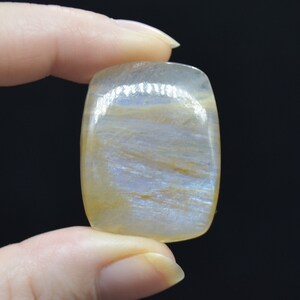 Rainbow Moonstone Gemstone Cabochons - 1 Count - Large Rectangular Cabochon - 9 Options Cabochon 08