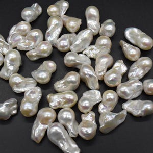Perle di perle barocche d&#39;acqua dolce Fireball di grado A+ - per orecchini e pendenti - 1 confezione - 18 mm - 24 mm x 10 mm - 13 mm - per la creazione di gioielli