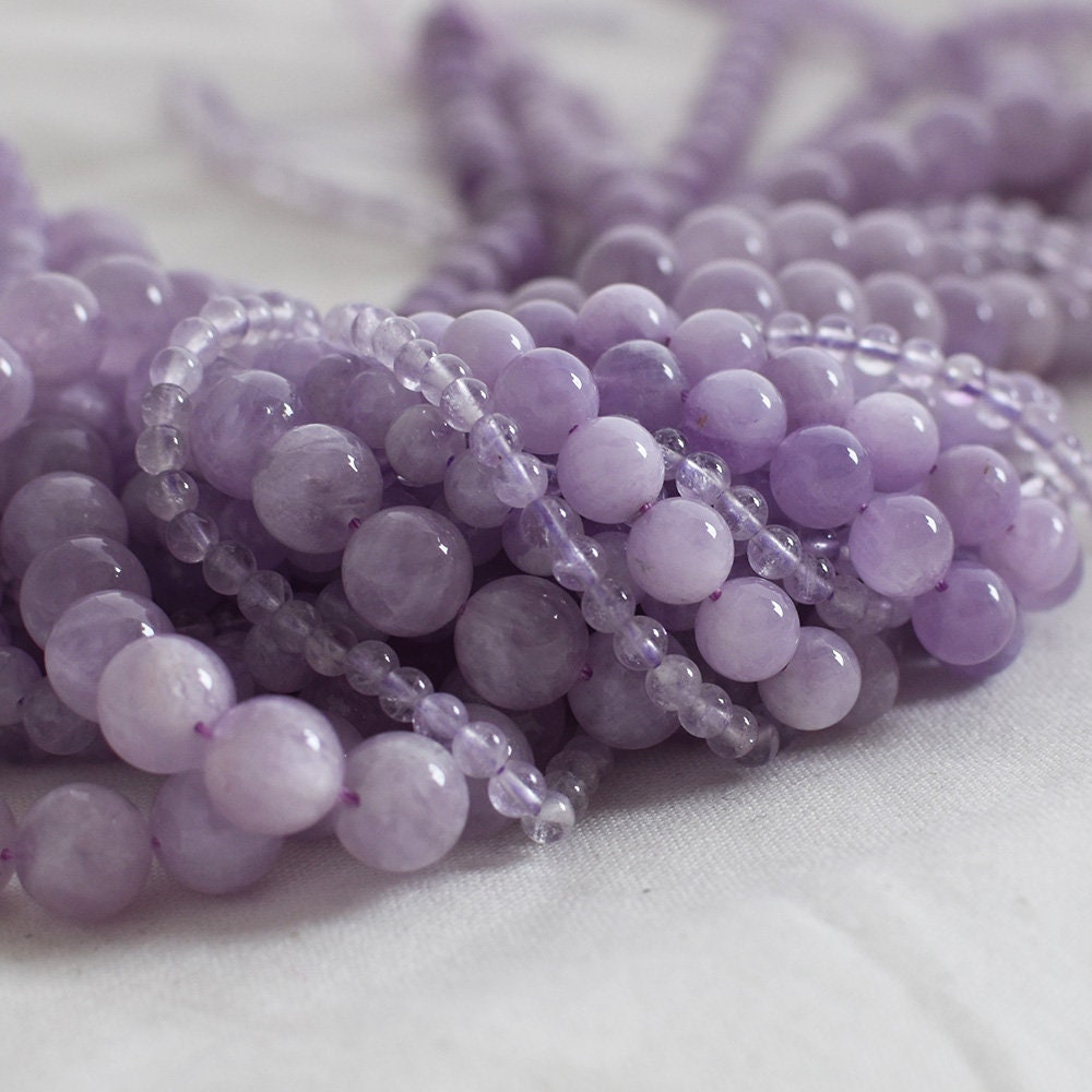 High Quality Grade A Natural Lavender Purple Mauve Jade Semi-precious…