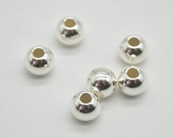 Perline In Argento Sterling Senza Saldatura: Rotonde Lucide Da 2 - Foto 6