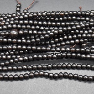 Black Sandalwood Round Wood Beads - 108 Mala Prayer Beads - 4mm, 6mm, 8mm, 10mm image 3