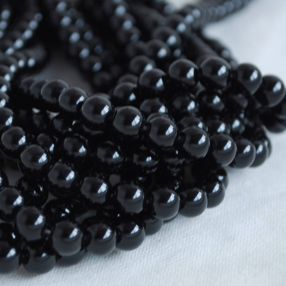 High Quality Grade A Natural Black Obsidian Semi-precious Gemstone Ro…
