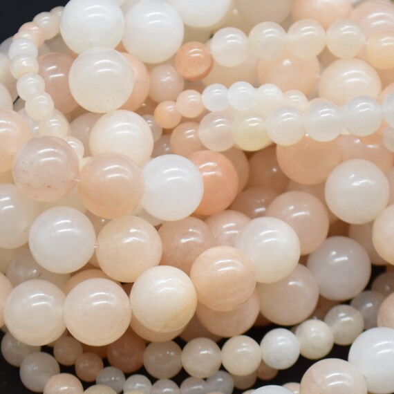 Perles En Pierre Naturelle, Aventurine Rose (mixte), Perles Rondes De 8 Mm. Vendu Par