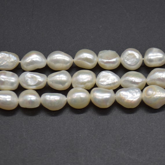 Perle Di Perle D'acqua Dolce Barocche Viola Scuro Rosa 7-8x8-9 Mm - Foto 13