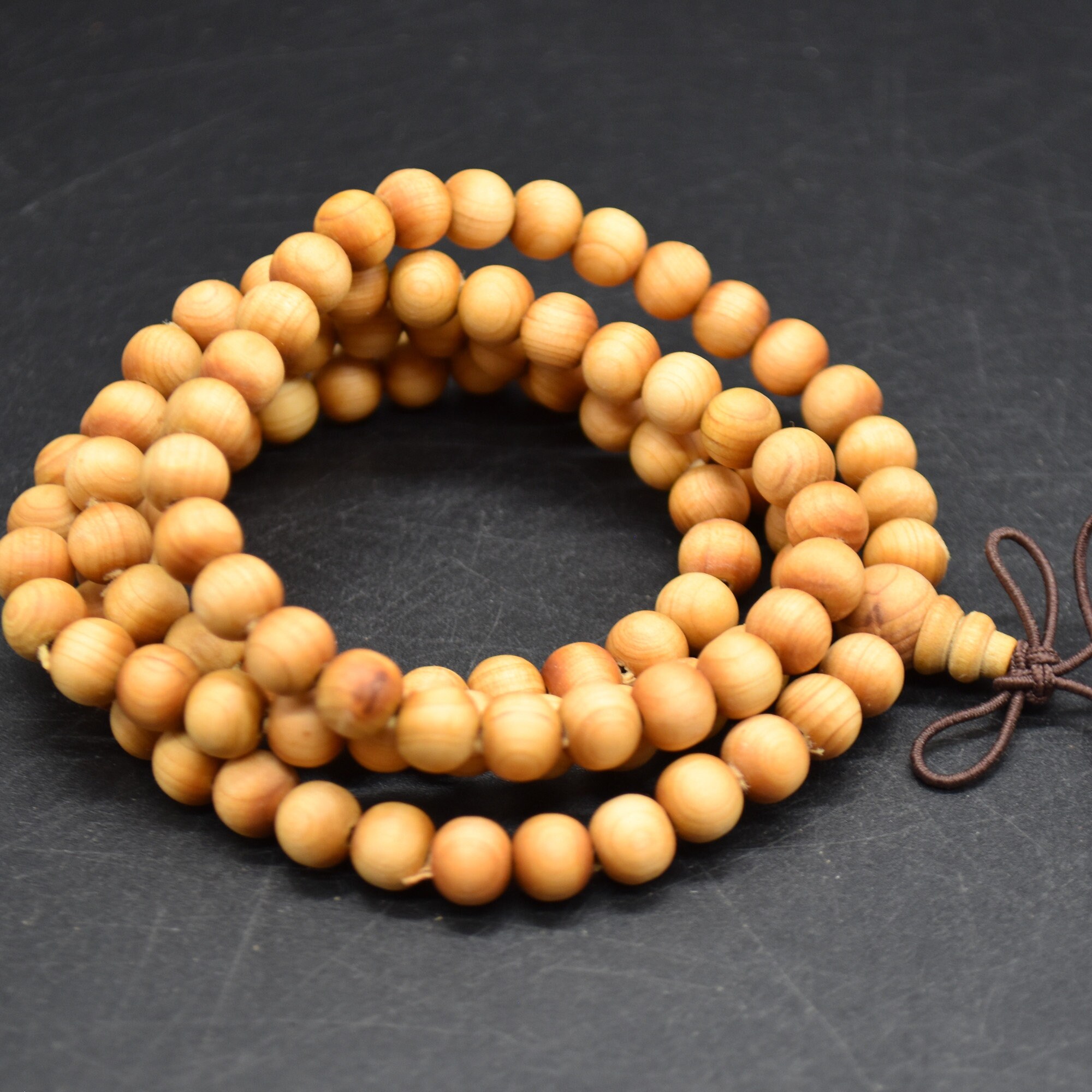 Plain Thuja Round Wood Beads - 108 Beads - Mala Prayers Beads