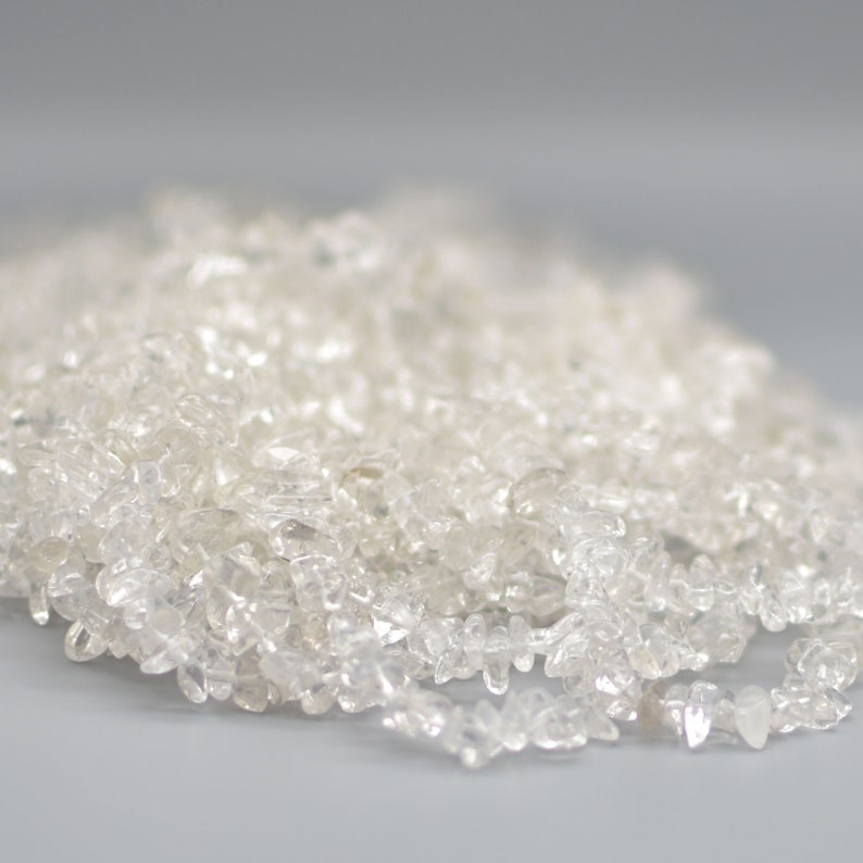 8mm approx 36 Strand 5mm High Quality Grade A Natural Crystal Quartz Semi-precious Gemstone Chips Nuggets Beads