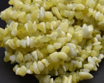 Lot D'environ 100 Perles Chips En Pierre De Jade – 5-10mm – Blanc Transparent – Pour Bijoux DIY