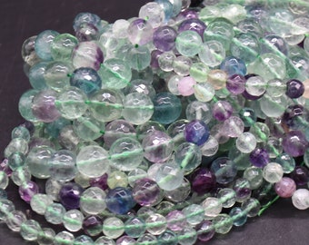 Perline Naturali In Fluorite Arcobaleno, 12 Mm, Quadrifoglio, Intagliate, Pietra Energetica, Perline Sciolte, 15,5" - Italia - Foto 11