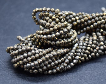 Perline Di Radice Di Rubino Tondo Sfaccettato 3mm - Foto 2