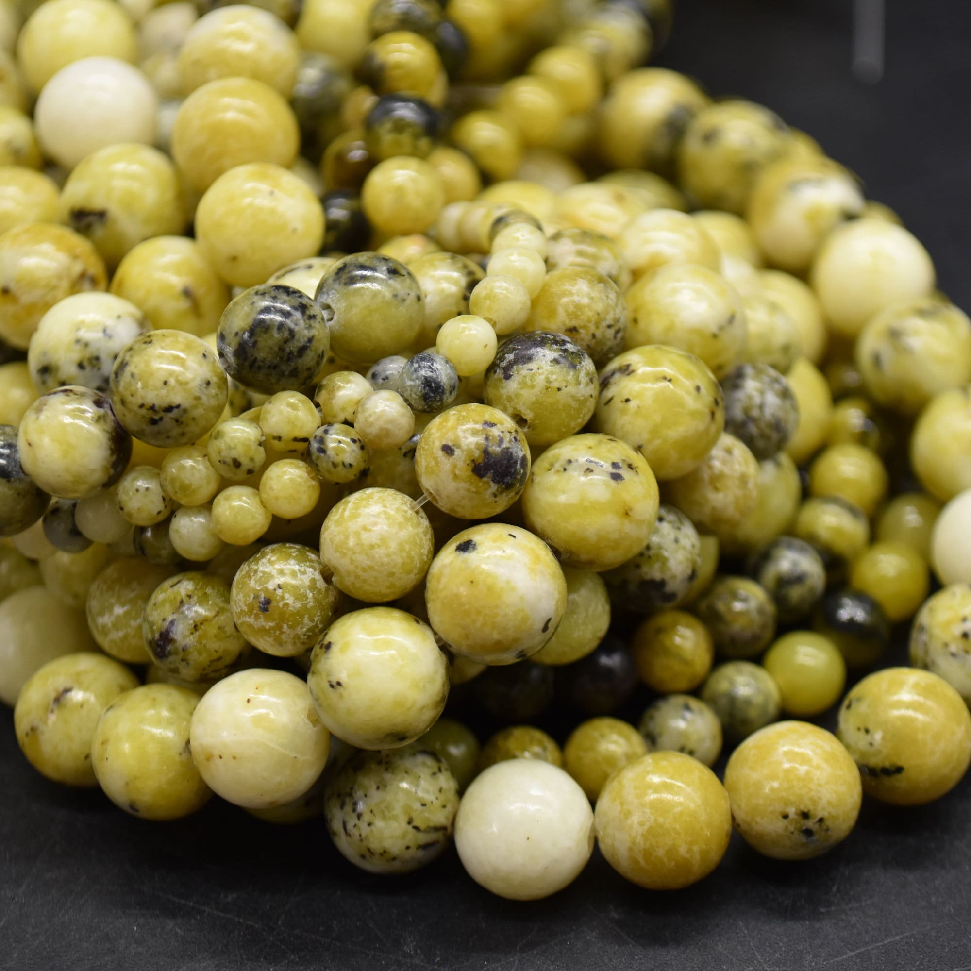 Perles Rondes En Turquoise Naturelle 2mm, 4mm, 6mm - Lot Pour Création Bijoux - Neuf