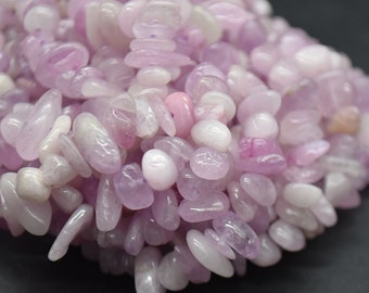 Kunzite Gemstone Chips Nuggets Beads - 5mm - 8mm, 16" Strand