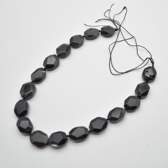 Natural Black Tourmaline Round Beads