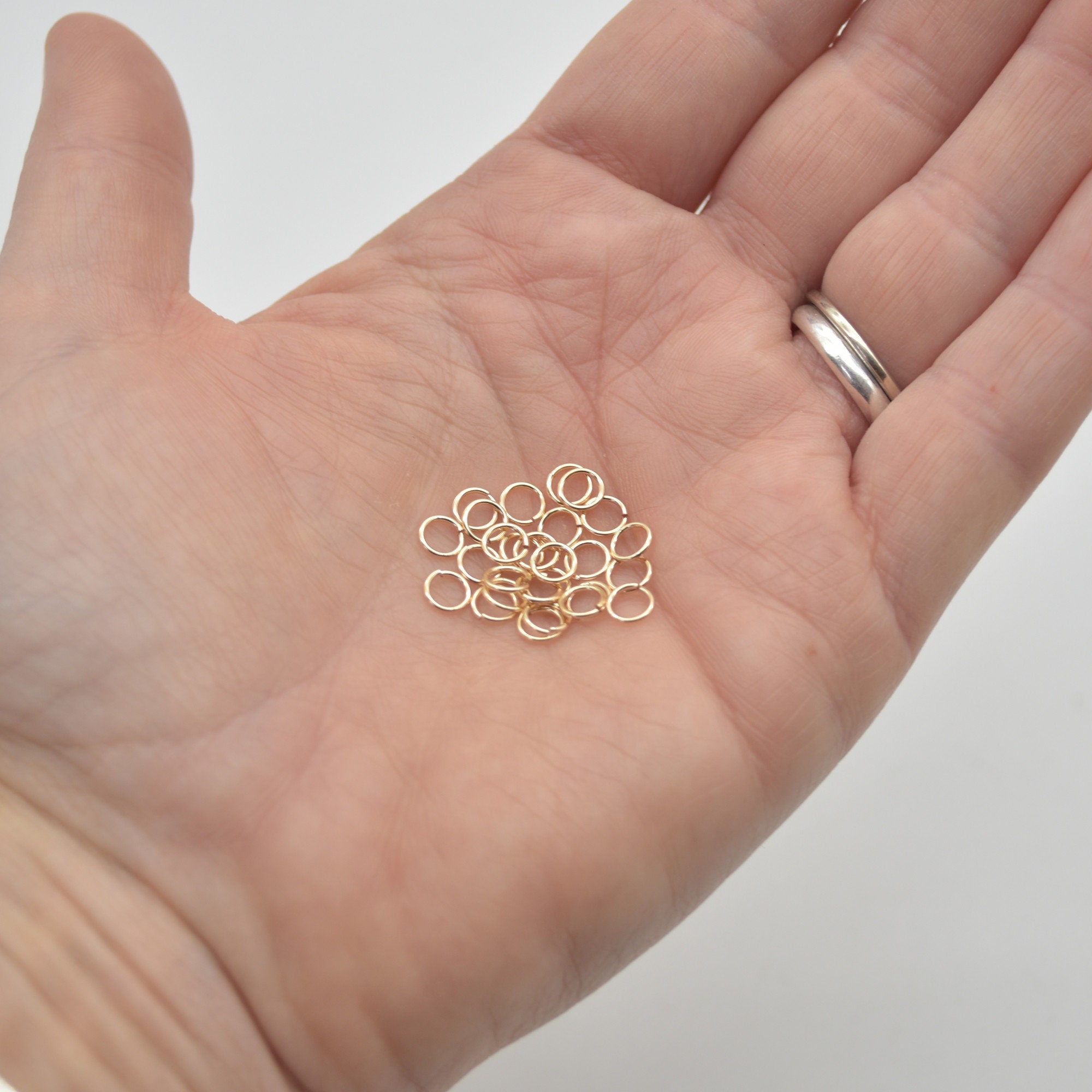 14K Gold Filled Findings - Gold Filled Click and Lock Jump Ring - 0 ...