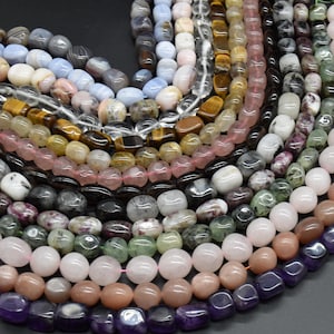 Large Nugget Beads - 12mm - 16mm x 10mm - 12mm - 15&quot; strand - Natural Gemstone