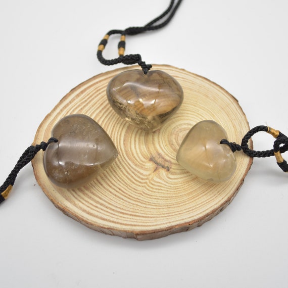 アクセサリー MHT smoky quartz Heart pendant top MHT smoky quartz Heart pendant top