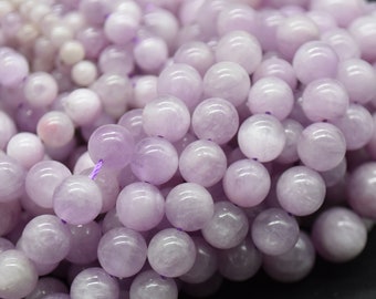 Kunziet (paarse) ronde kralen - 4 mm, 6 mm, 8 mm, 10 mm maten - 35 cm streng - Natuurlijke edelsteen kralen voor het maken van sieraden | Kristallen kralen