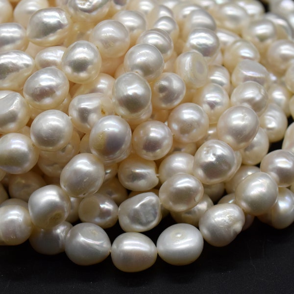 Freshwater Pearl Beads - Baroque Nugget Pearls - 10mm - 11mm - 14.5" strand