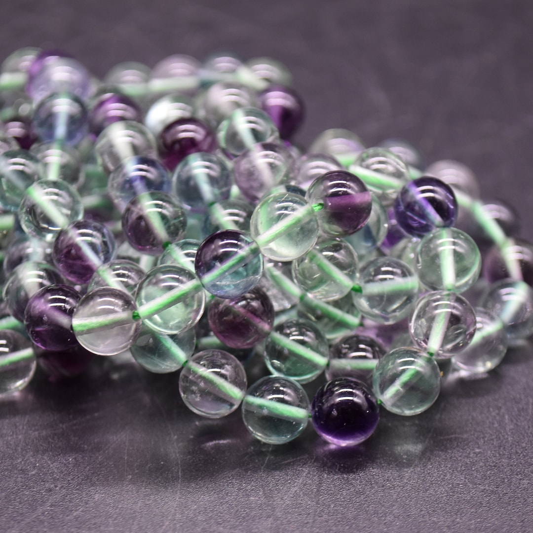 Buy Grade AAA Rainbow Fluorite Round Beads 8mm 14