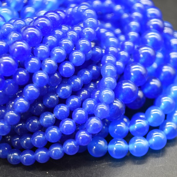 Blue agate beads discount