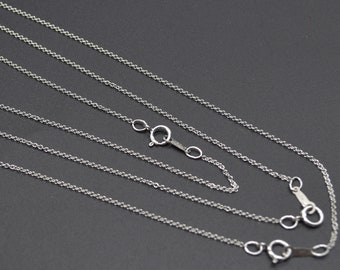 925 sterlingzilveren kettingketting – 18 inch kabelketting – 1,2 mm – Made in USA