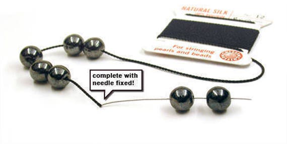 Silk thread for stringing pearls discount