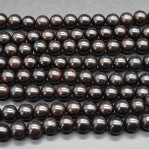 Black Sandalwood Round Wood Beads - 108 Mala Prayer Beads - 4mm, 6mm, 8mm, 10mm image 9