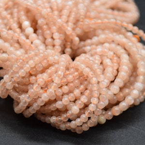 2mm Sunstone Round Beads | 15&quot; Strand | Natural Gemstone Beads for Jewellery Making