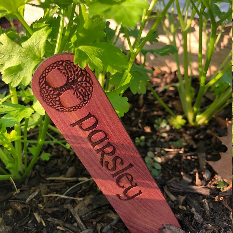 Celtic Ritual Markers Custom Celtic-themed Cedar Garden Markers/stakes - Etsy