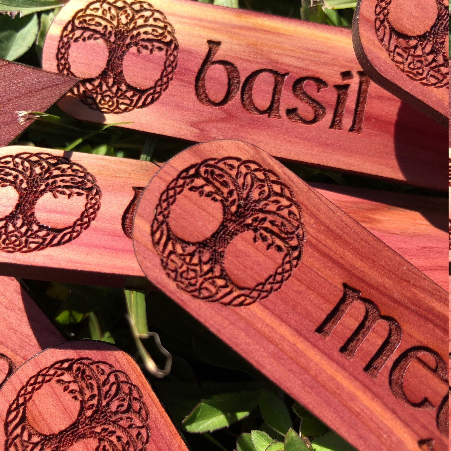 Celtic Ritual Markers Custom Celtic-themed Cedar Garden Markers/stakes - Etsy