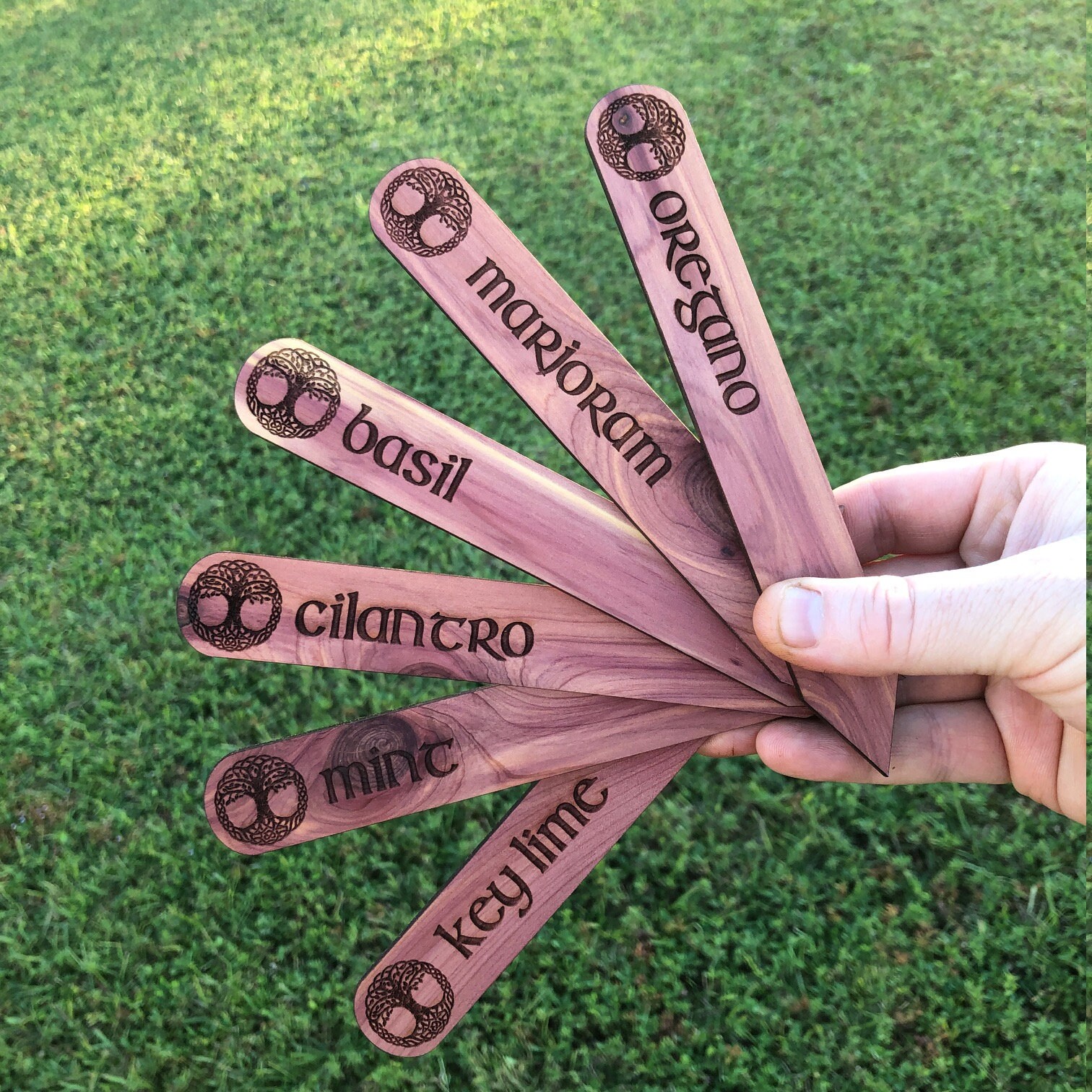Celtic Ritual Markers Custom Celtic-themed Cedar Garden Markers/stakes - Etsy