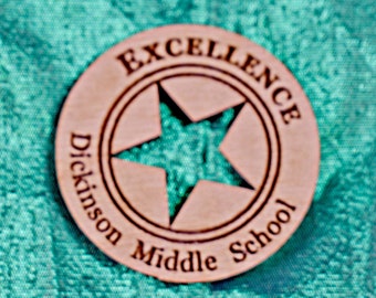 100 Custom Good Job! Tokens W/ Star Cut Out--Laser Engraved