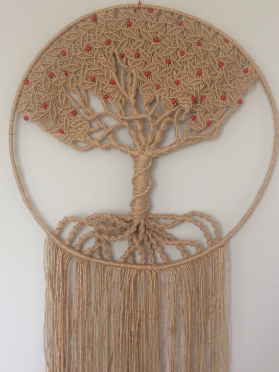 Un macramé grand arbre de vie une Tenture murale en macramé | Etsy