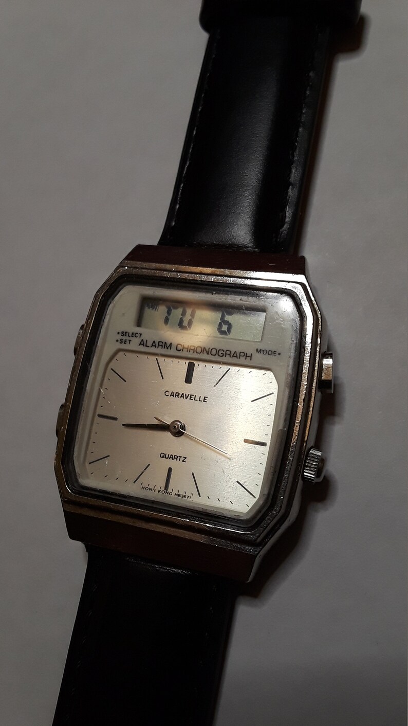 caravelle digital watch