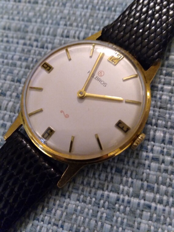 Helbros Vintage men's gold watch - serviced