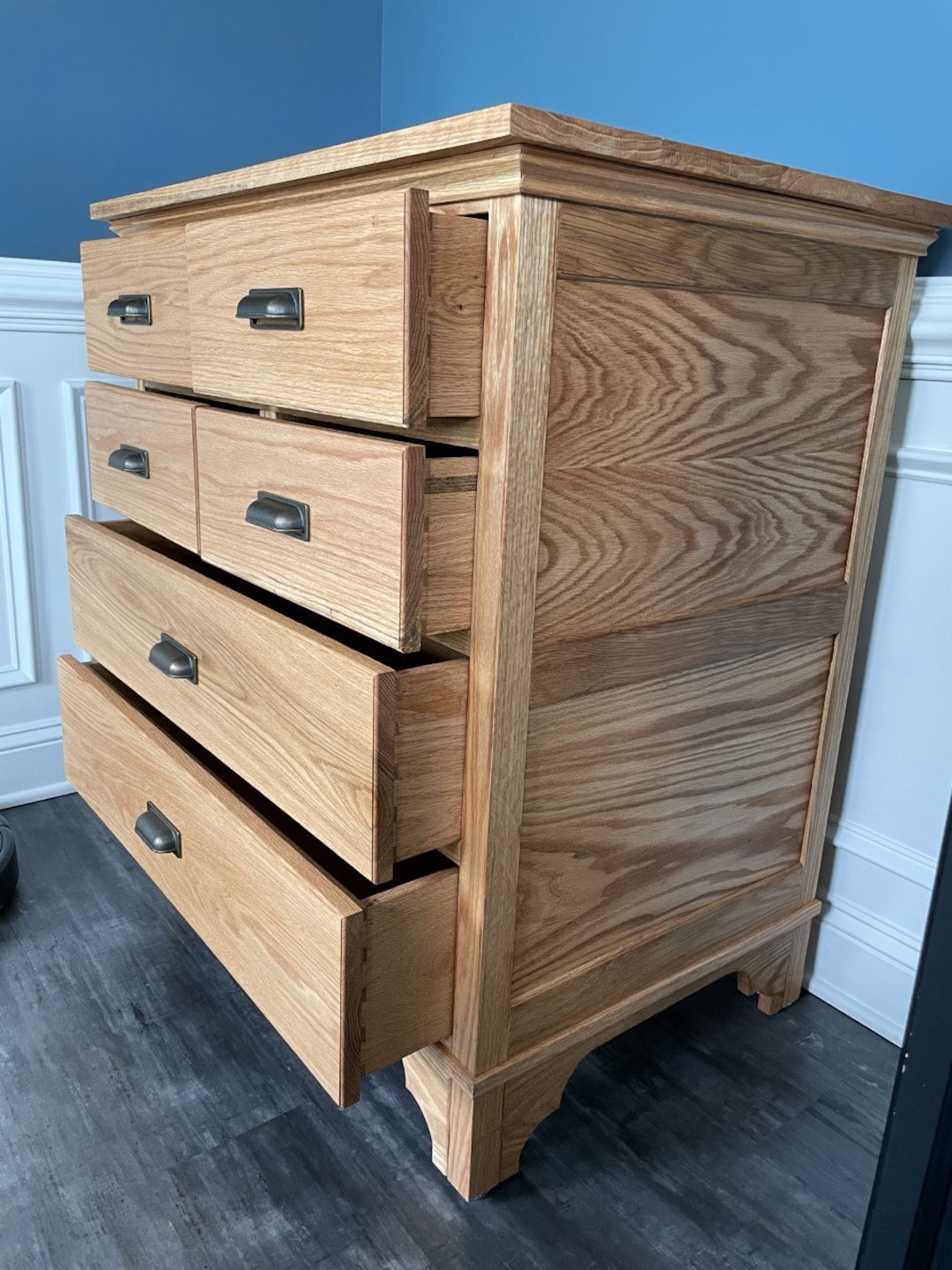 100% Solid Red Oak Shaker Dresser - Etsy 100% Solid Red Oak Shaker Dresser - Etsy