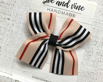 burberry baby hair bow