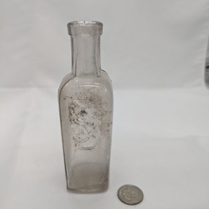 Small Antique Clear Glass Bottle A. Schilling and Co. SB 2 oz image 4