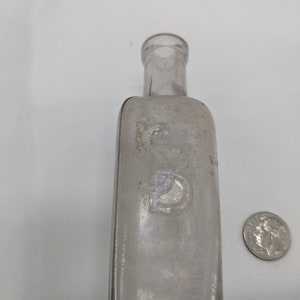 Small Antique Clear Glass Bottle A. Schilling and Co. SB 2 oz image 2