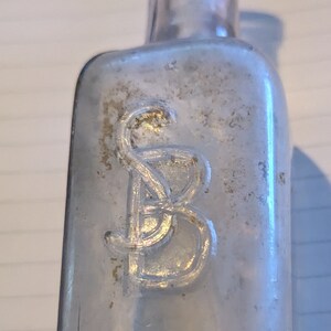 Small Antique Clear Glass Bottle A. Schilling and Co. SB 2 oz image 5
