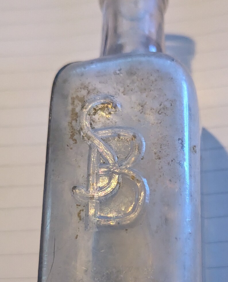 Small Antique Clear Glass Bottle A. Schilling and Co. SB 2 oz image 5