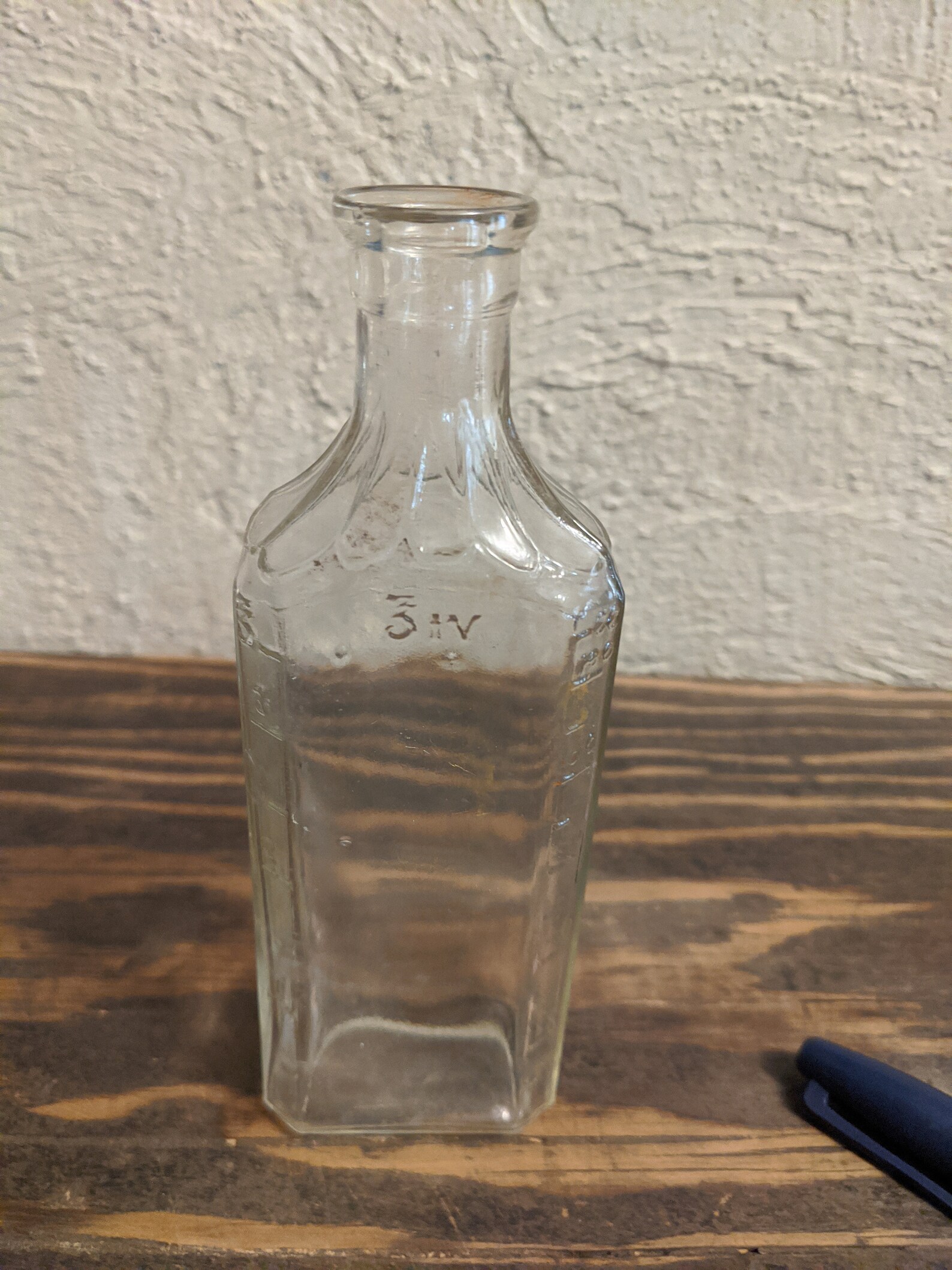Antique Glass Medicine Bottle Etsy