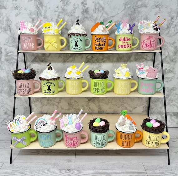Easter, Easter decor, Easter decoration, tiered tray, tiered tray decor, happy Easter, peep peep, Easter bunny, bunny, hoppy Easter, Easter