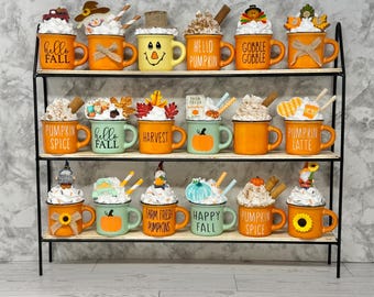 Mini mug, fall, fall decor, pumpkin patch, hello fall, happy fall, tiered tray, tiered tray decor, gnome, pumpkin spice, pumpkin, fall gnome