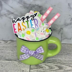 Easter, Easter decor, Easter decoration, tiered tray, tiered tray decor, happy Easter, peep peep, Easter bunny, bunny, hoppy Easter, Easter purple bow