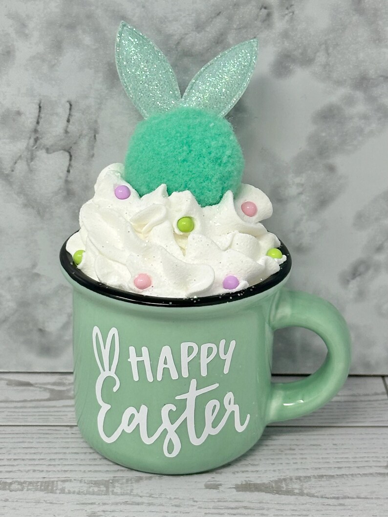 Easter, Easter decor, Easter decoration, tiered tray, tiered tray decor, happy Easter, peep peep, Easter bunny, bunny, hoppy Easter, Easter turquoise bunny top