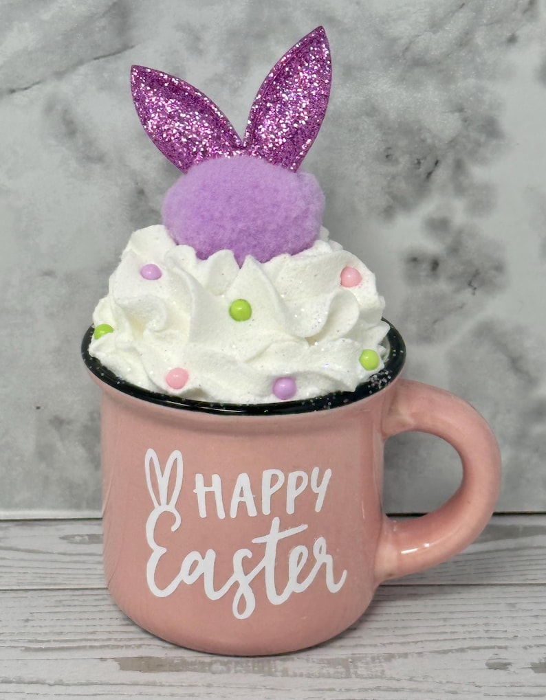 Easter, Easter decor, Easter decoration, tiered tray, tiered tray decor, happy Easter, peep peep, Easter bunny, bunny, hoppy Easter, Easter purple bunny topper