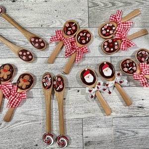 Mini Christmas Spoons | Christmas Tiered Tray Decor | Mini Spoons | Christmas Decor | Tiered Tray Decor | Decorative Spoon | Christmas Gifts