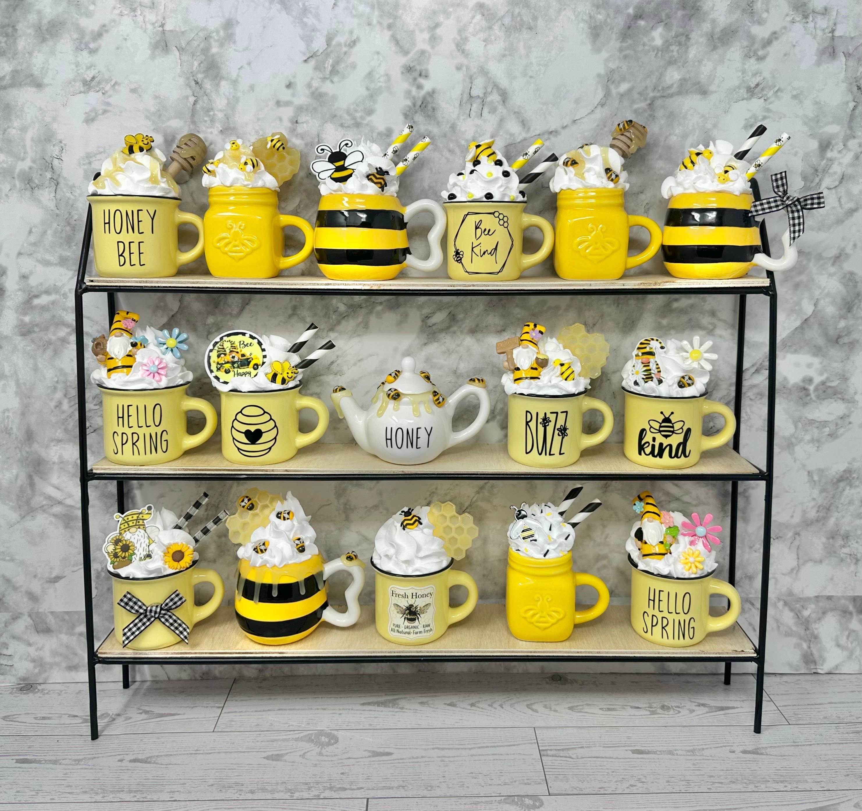 Bee, Honey Bee, Bee Decor, Bee Tiered Tray Decor, Kitchen Bee Decor